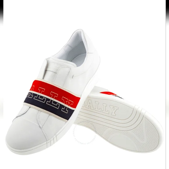 Bally Shoes Bally White Red Us Eu Sneakers Shoes Wilson